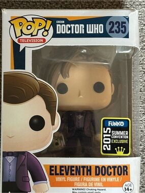 Funko Pop #235 Eleventh Doctor with Handles Doctor Who 2015 Summer Convention